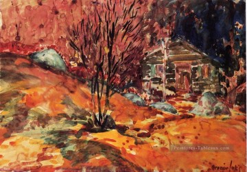 paysage d’automne George luks Peinture à l'huile